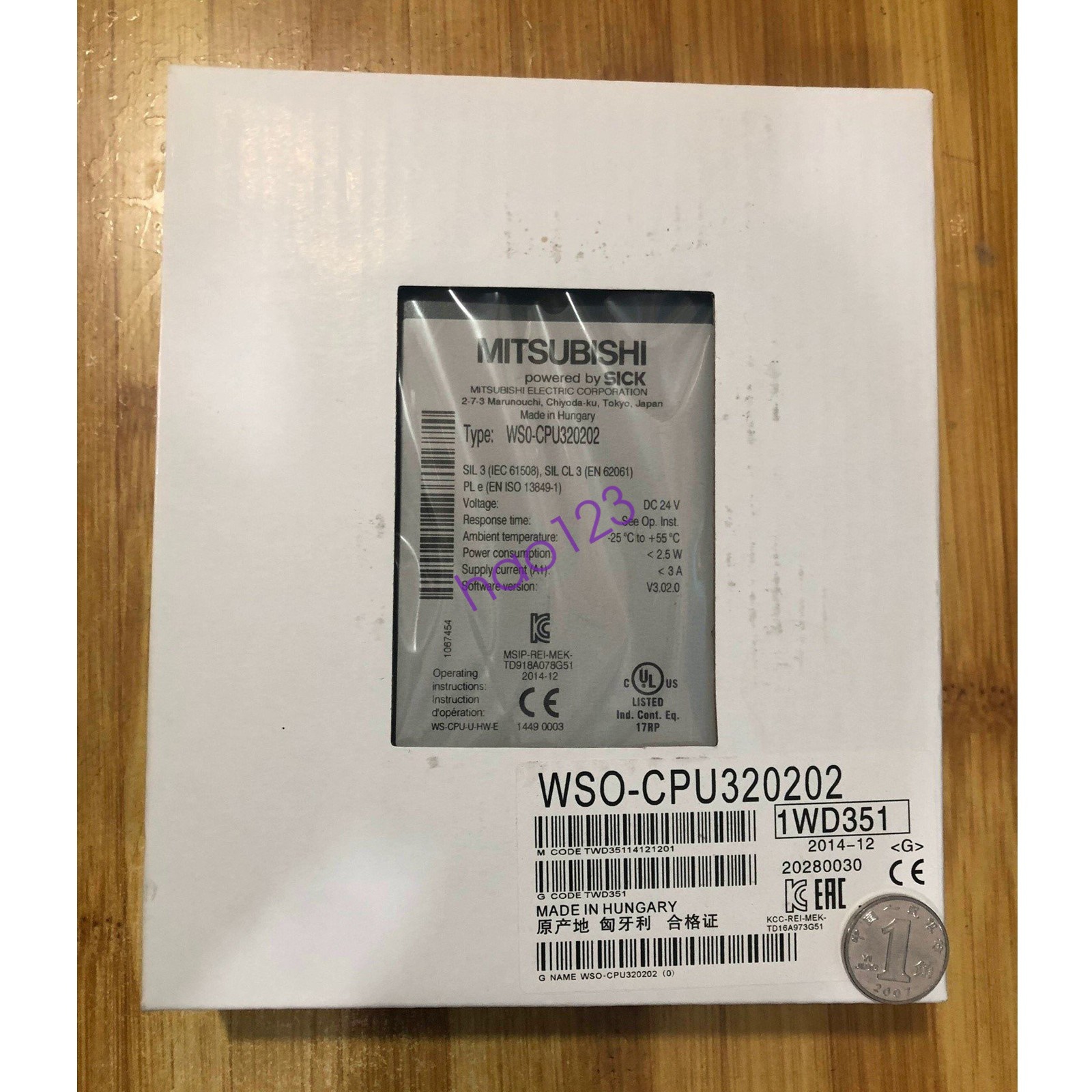 1PC New Mitsubishi WSO-CPU320202 WSO-CPU320202 safety relay DHL/FedEx