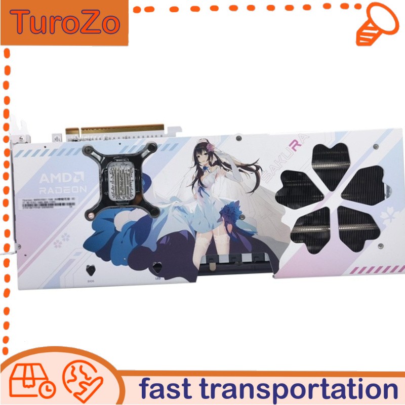 RX9070XT-16GD6 Yeston Sakura Eyebrow Marry OC Graphics Card New