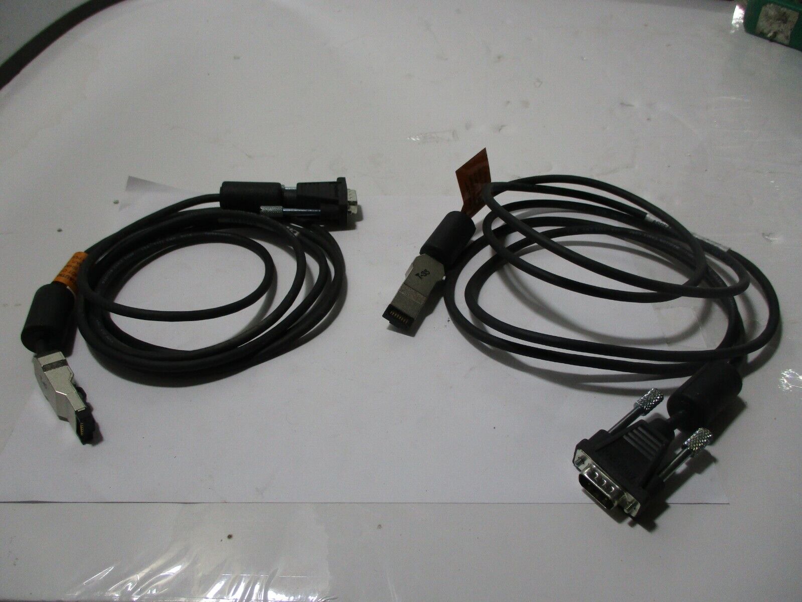lot of 2 netapp 112-02118 REV A1 Amphenol 4 Pin to FC-AL 6ft Shelf Cable