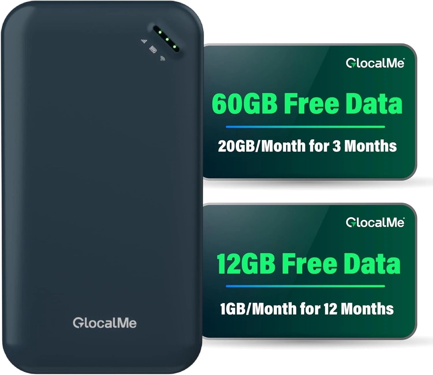 UPP 4G Mobile Hotspot with 60GB  Data &12GB Global Data