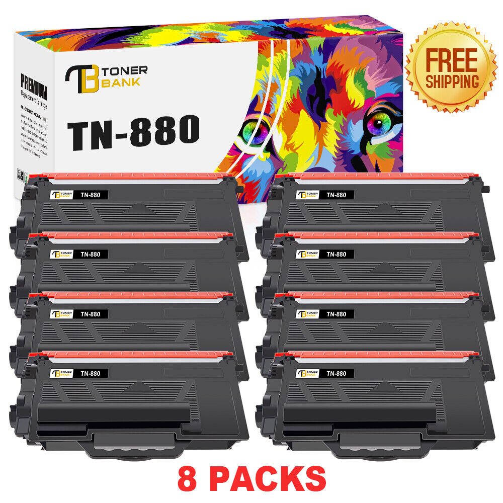 8x High Yield TN880 Compatible With Brother HL L6200DW Toner L6250DW MFC-L6700DW