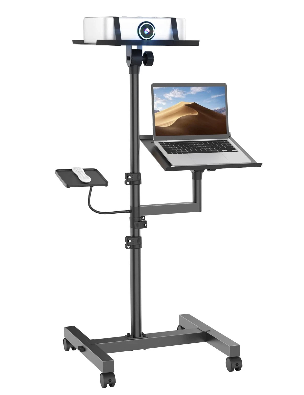 2 Shelves Mobile Projector and Laptop Stand