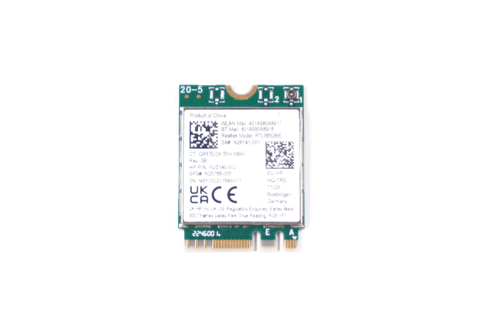 N26140-002 Hp Wireless Card 7G9S2AA