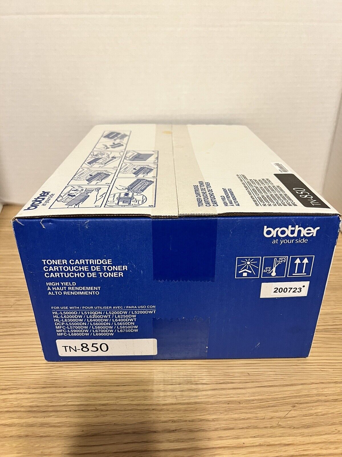 Brother TN-850 High Yield Black Ink Toner Cartridge NEW SEALED