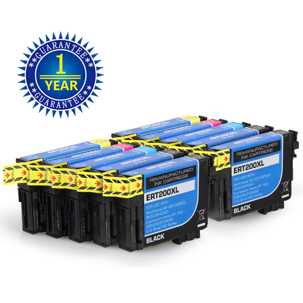 10pk Replacement for Epson 200 Ink T200XL 200XL XP-200 XP-300 XP-310 WF2520