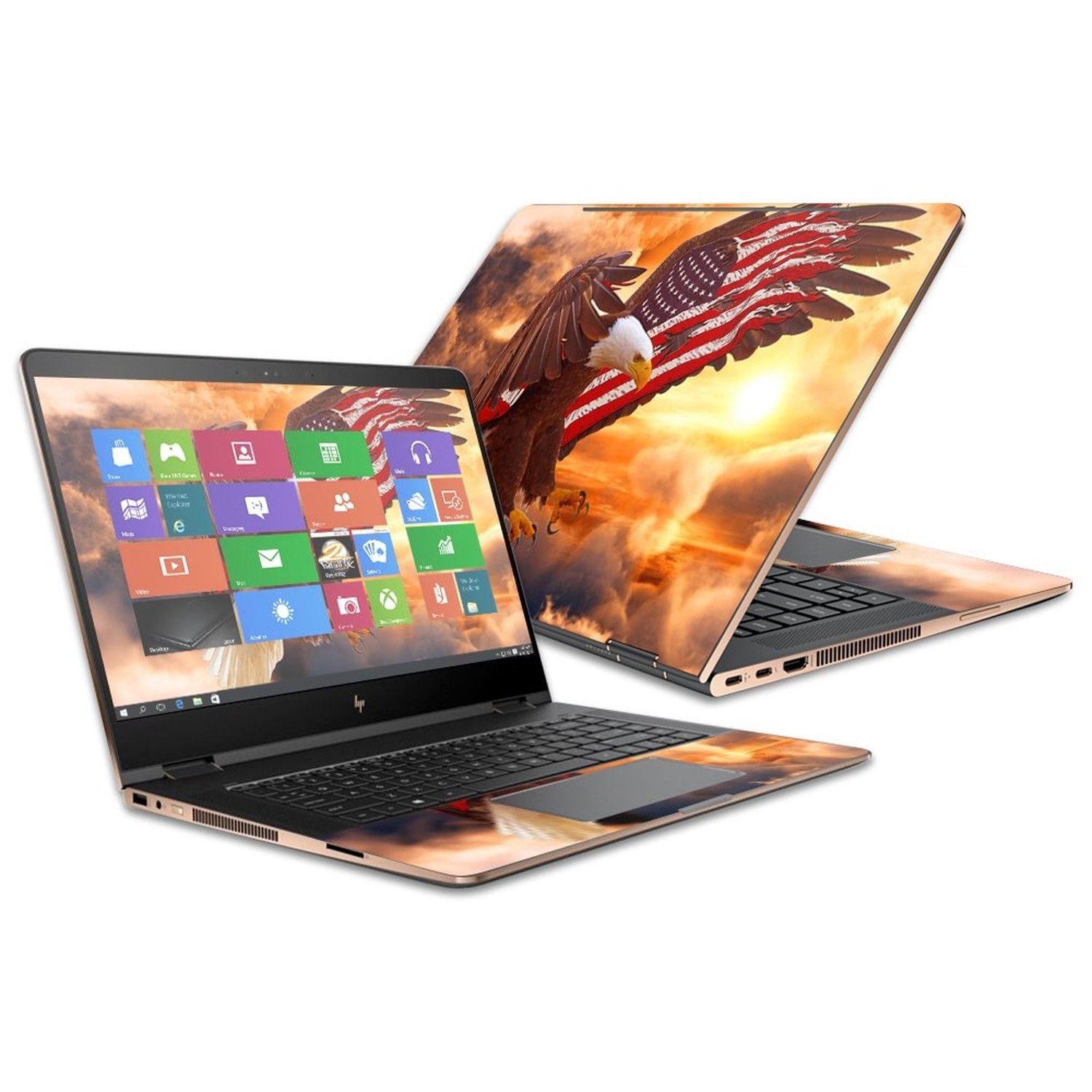 MightySkins Skin Compatible with HP Spectre x360 Convertible 15.6" (2017) - B...