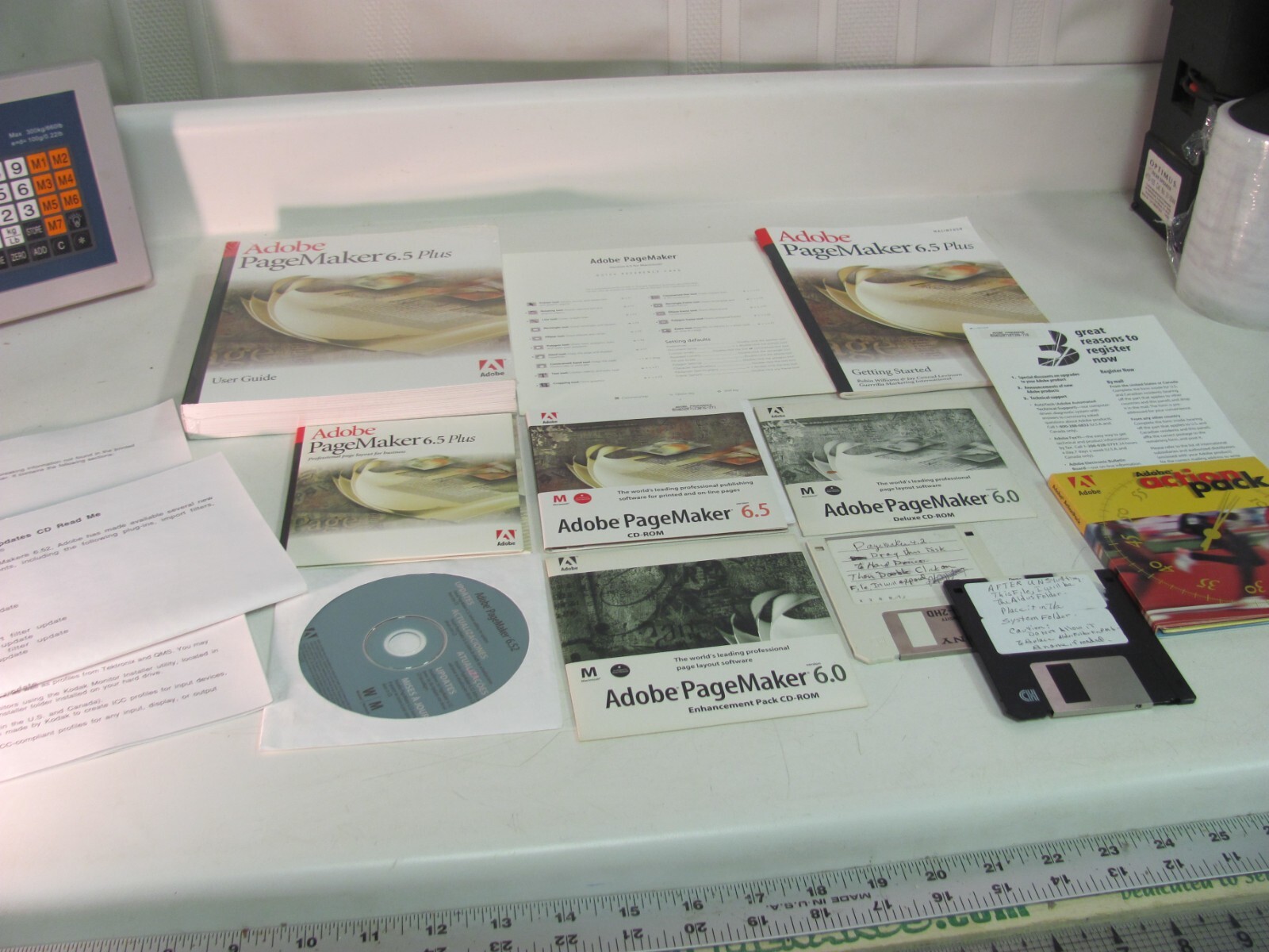 1999 Adobe PageMaker 6.5 Plus for Macintosh - Manuals, Action Pack, User Guides