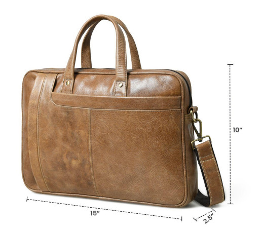 Leather Laptop Bag For Business Professionals/office bag/ crossbody bag