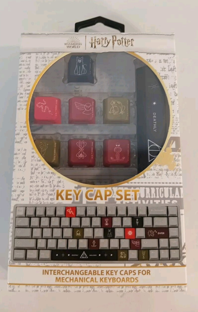 Harry Potter Interchangeable Keycap - Set Of 12- Wizarding World- New In Box
