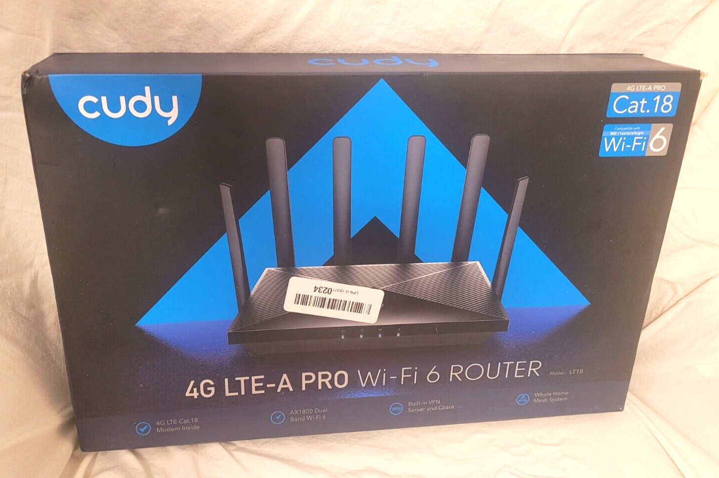 Cudy LT18 LTE-A Pro Wi-Fi 6 4G Cat18 Router 1.2Gbps