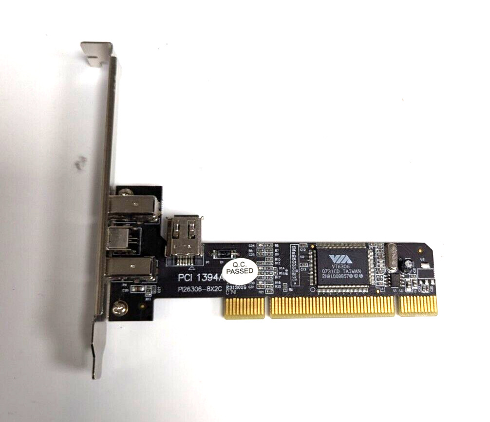 PCI-Express to 3Ports IEEE 1394a 2x6-Pin+1x4-Pin DV Capture Firewire Card LOW