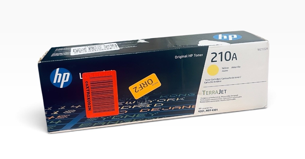 HP 210A Yellow Toner Cartridge W2102A Color LaserJet Pro 4201 OEM New Sealed