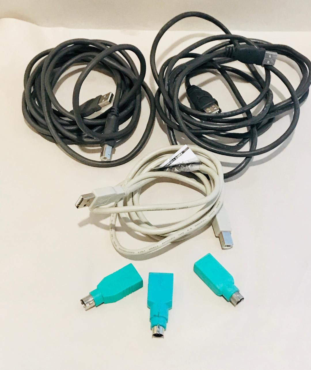 2-Belkin Pro Series USB & 1-Technologies 2.0 Cable/3-USB Converter Adaptors