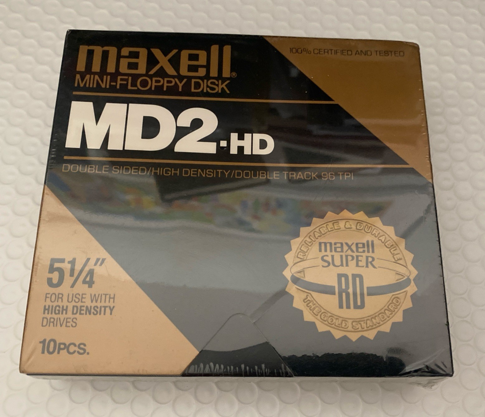 Maxell 5 1/4" MD2HD Double Side High -Density Disks SEALED 10 Pieces