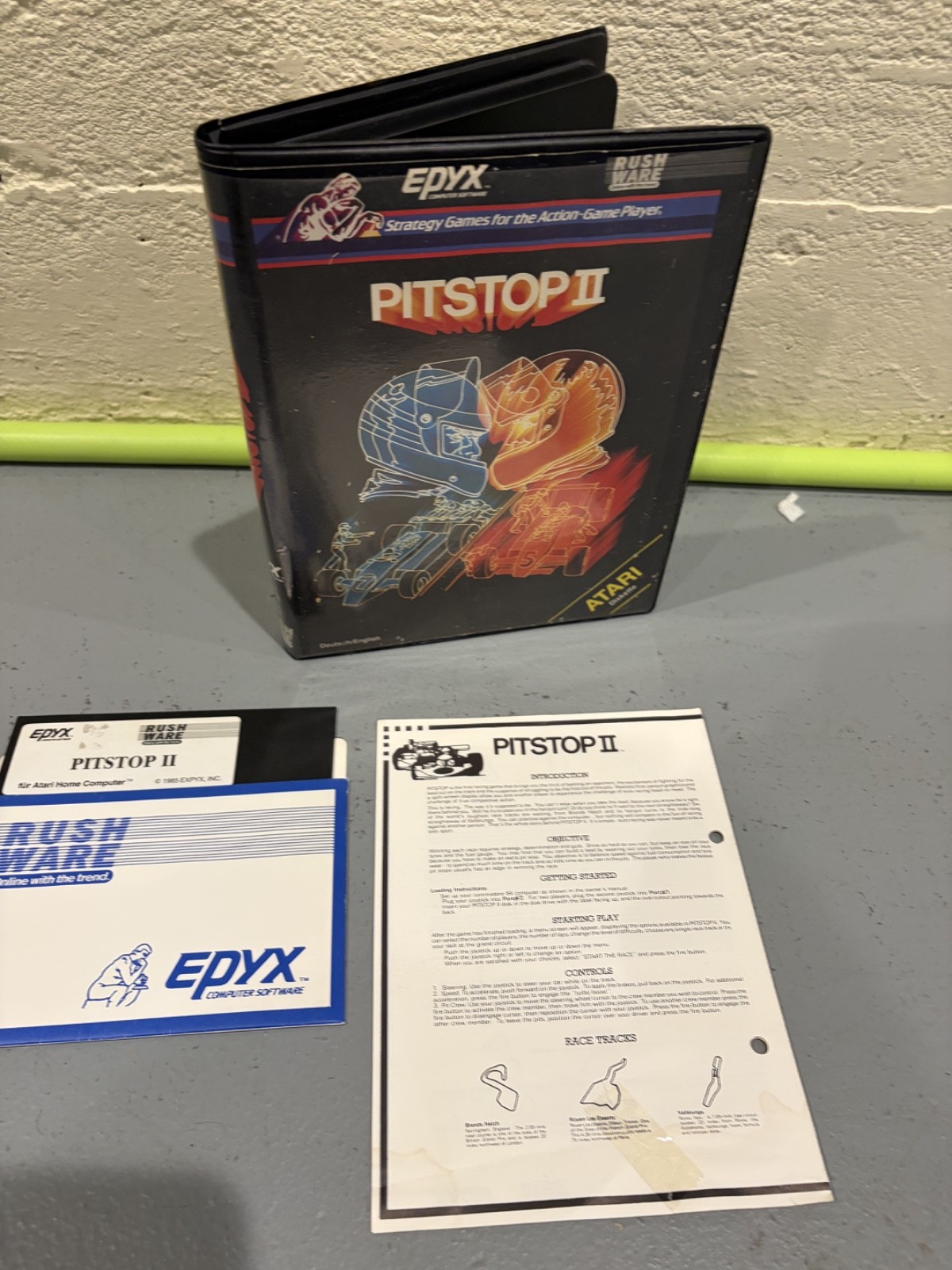 Pitstop II - Epyx - Atari 400/800 XL/XE