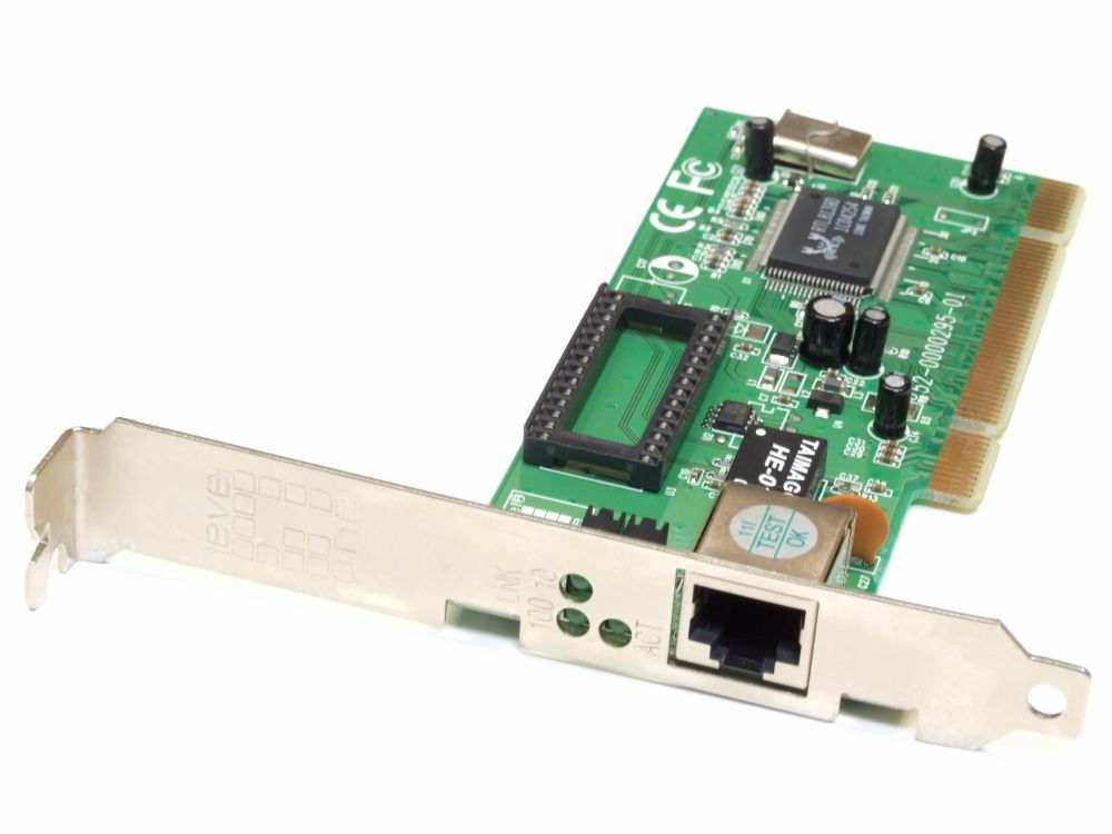 Level One FNC-0109TX PCI 100MBit Computer RJ-45 Network Card Realtek RTL8139B