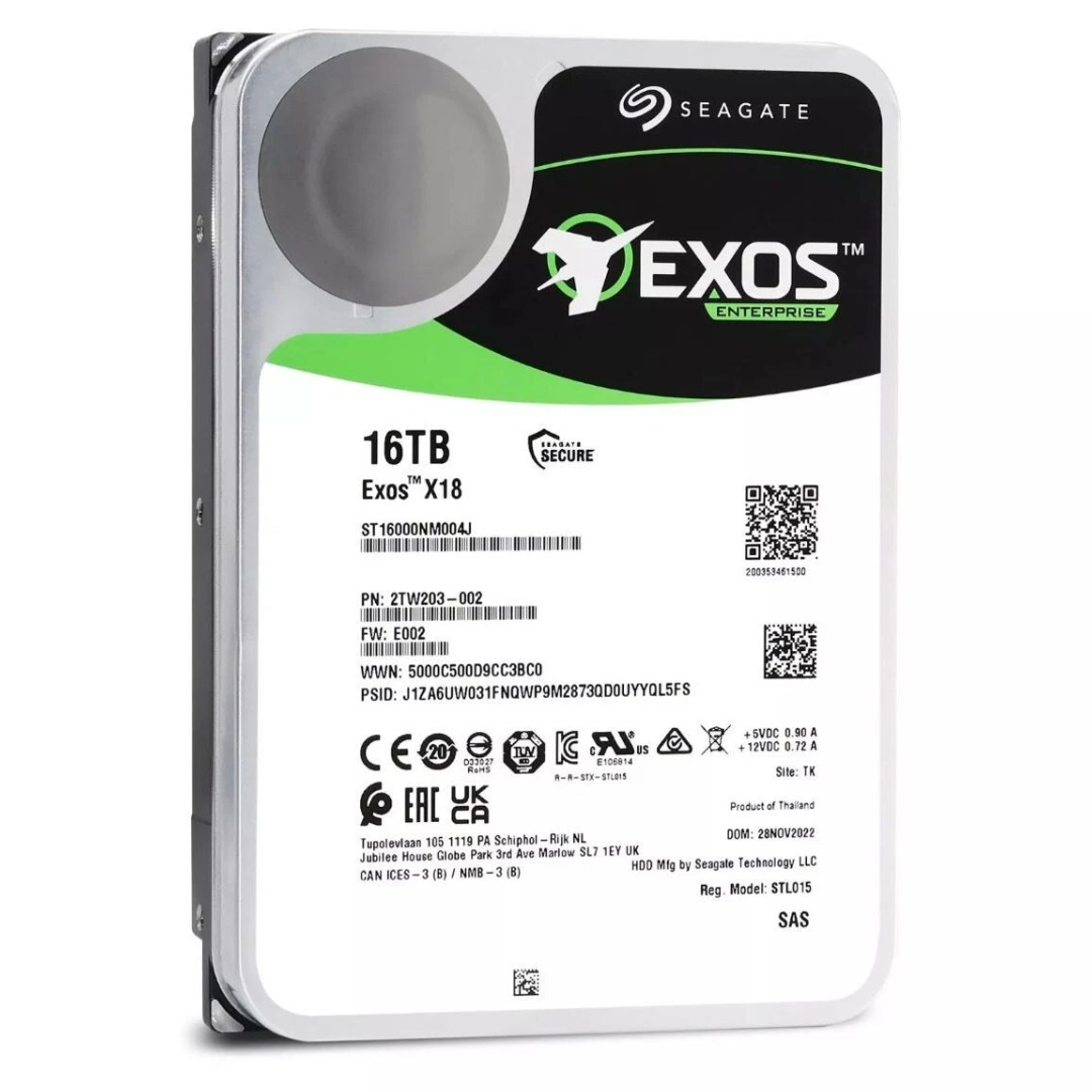 Seagate Exos X18 16TB SAS 12Gbps 3.5" HDD ST16000NM004J G3D Enterprise FOR PARTS