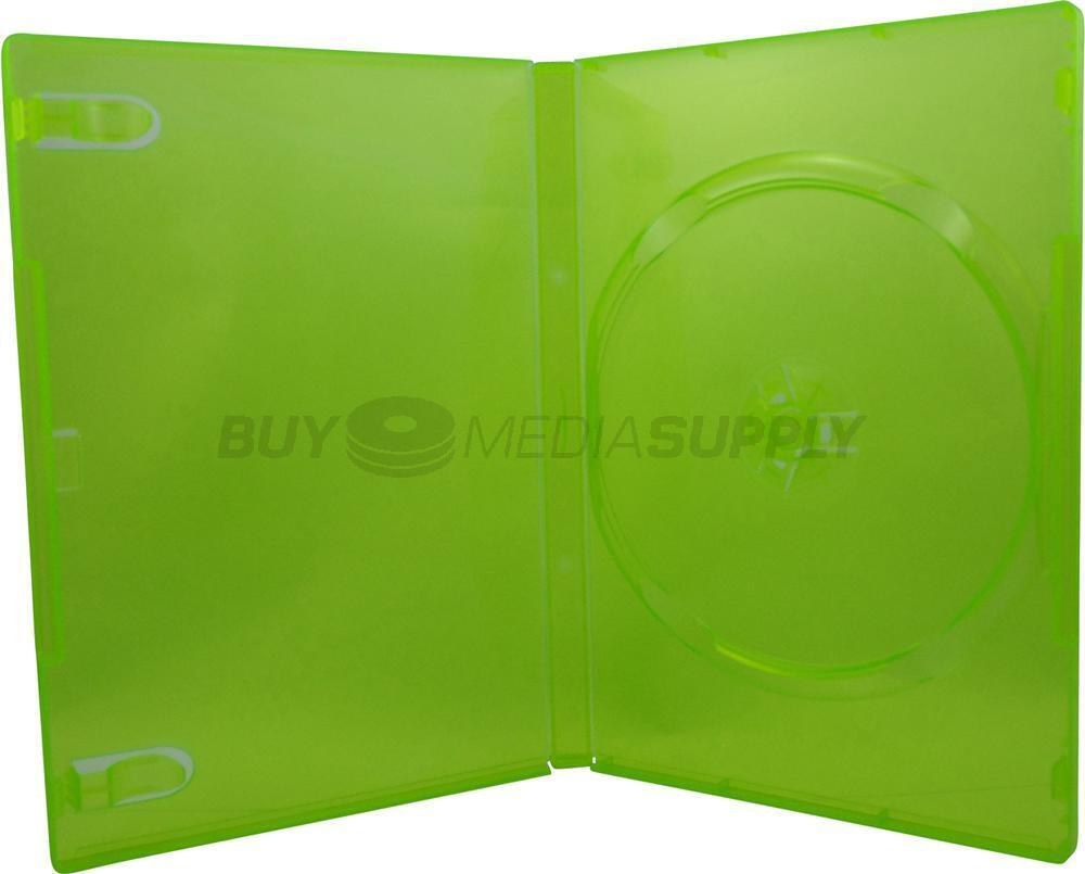 14mm Standard Clear Green 1 Disc DVD Case Lot