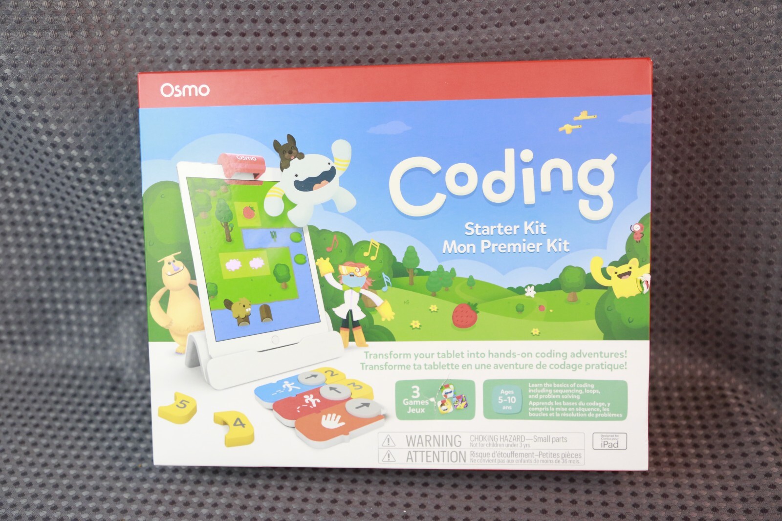 Osmo : Coding Starter Kit for iPad - 3 Hands-on Learning Games - Ages 5-10