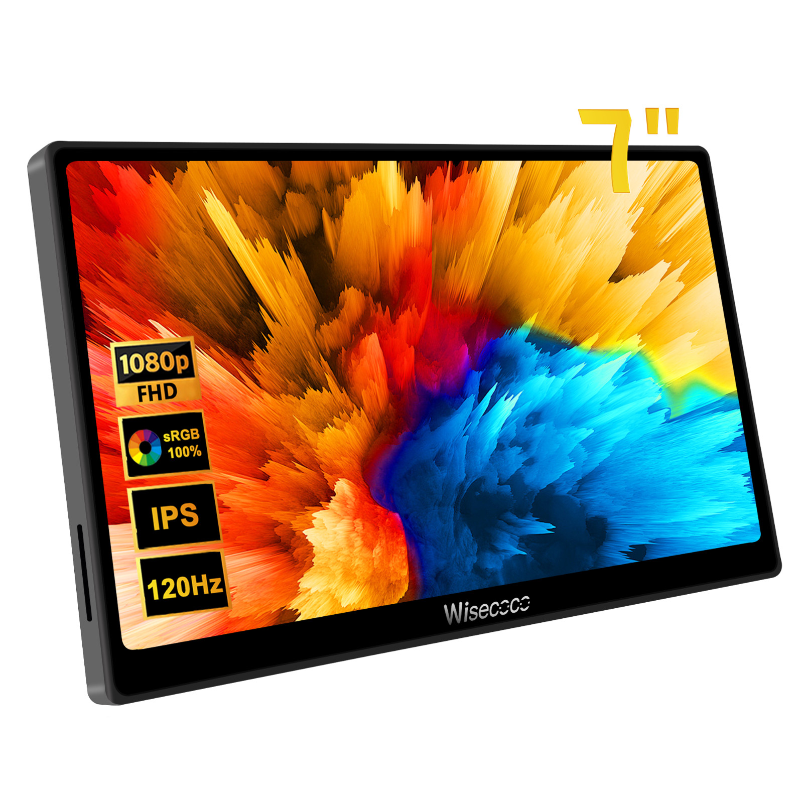 7'' 1080P Touch Screen 120Hz Mini Portable Monitor IPS LCD Display for Laptop PC