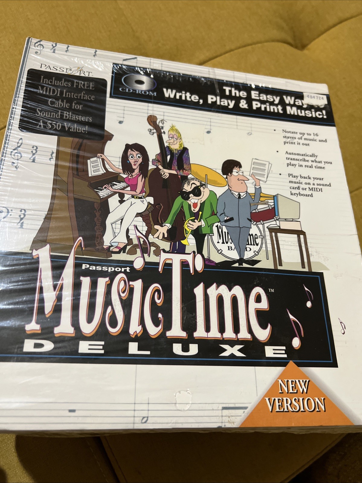 Music Time Deluxe by Passport User's Guide Write &print Music NO CD ROM Free 🎁