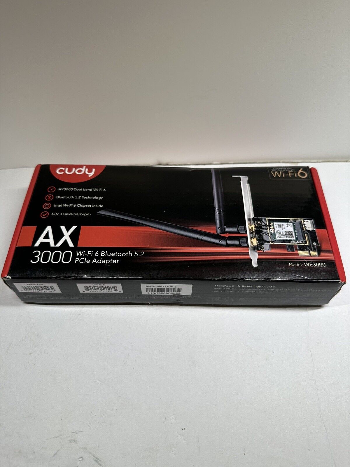 NEW Cudy AX 5400Mbps Wireless WiFi Bluetooth 6E WiFi 6 PCIe Card for PC