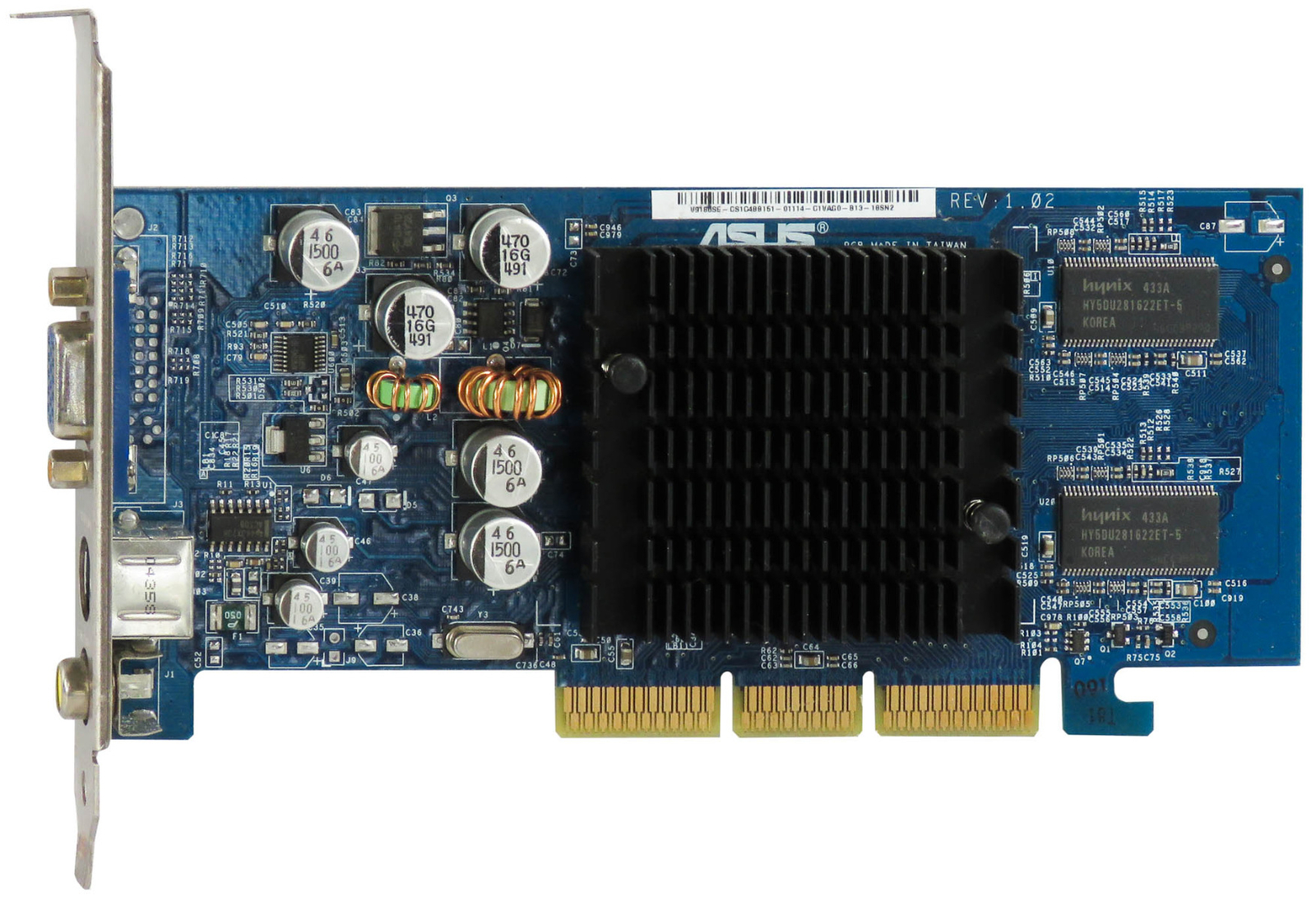GRAPHICS CARD ASUS NVIDIA GEFORCE4 MX 64MB AGP V9180SE/T/64M/A