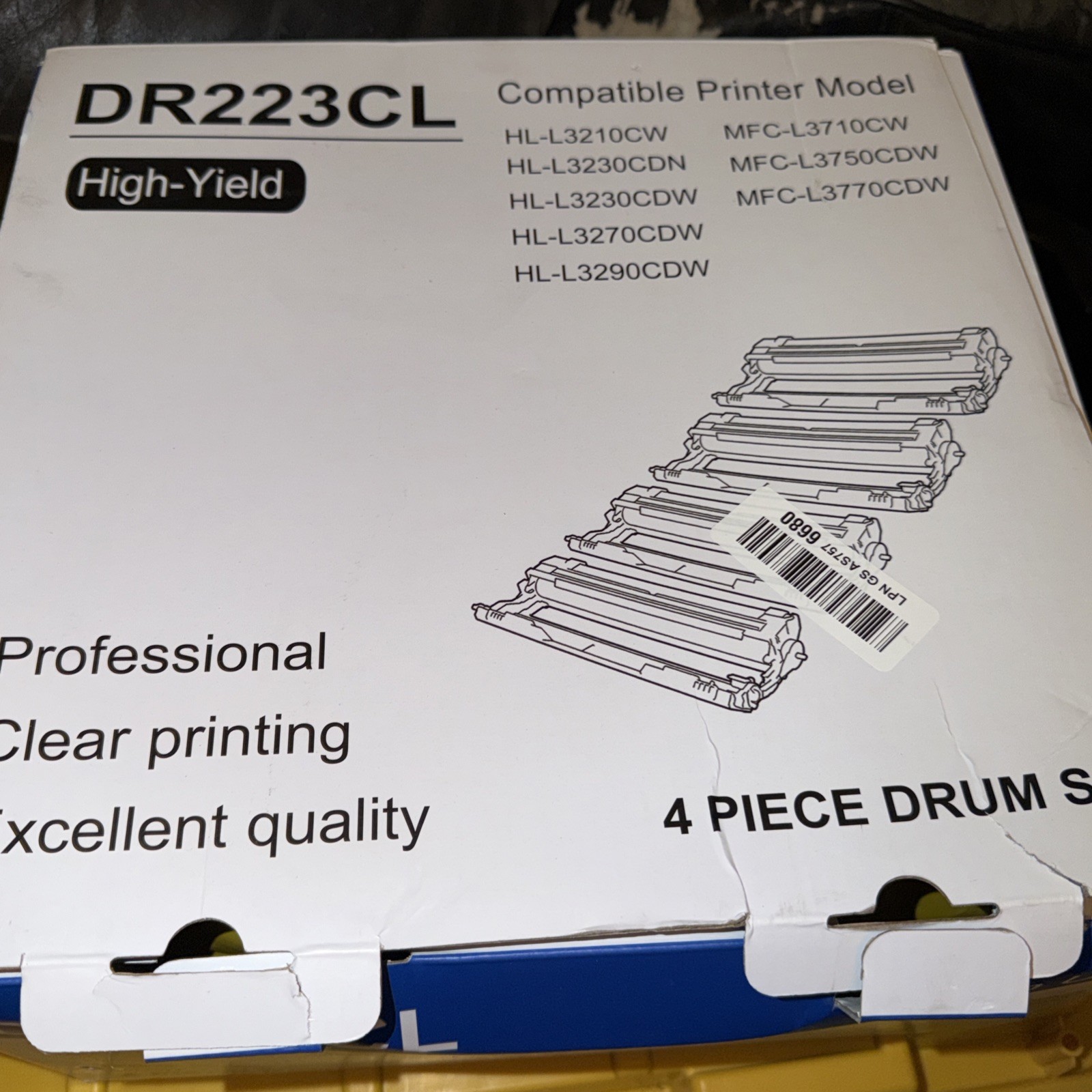 DR223CL DR-223CL High Yield Drum Unit Set Replacement for Brother HL-L3210CW HL-