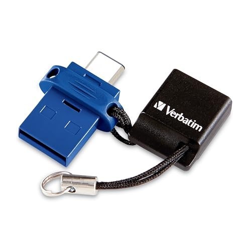 GB Dual USB Flash Drive USB-C USB-A USB 3.2 Gen 1 Blue