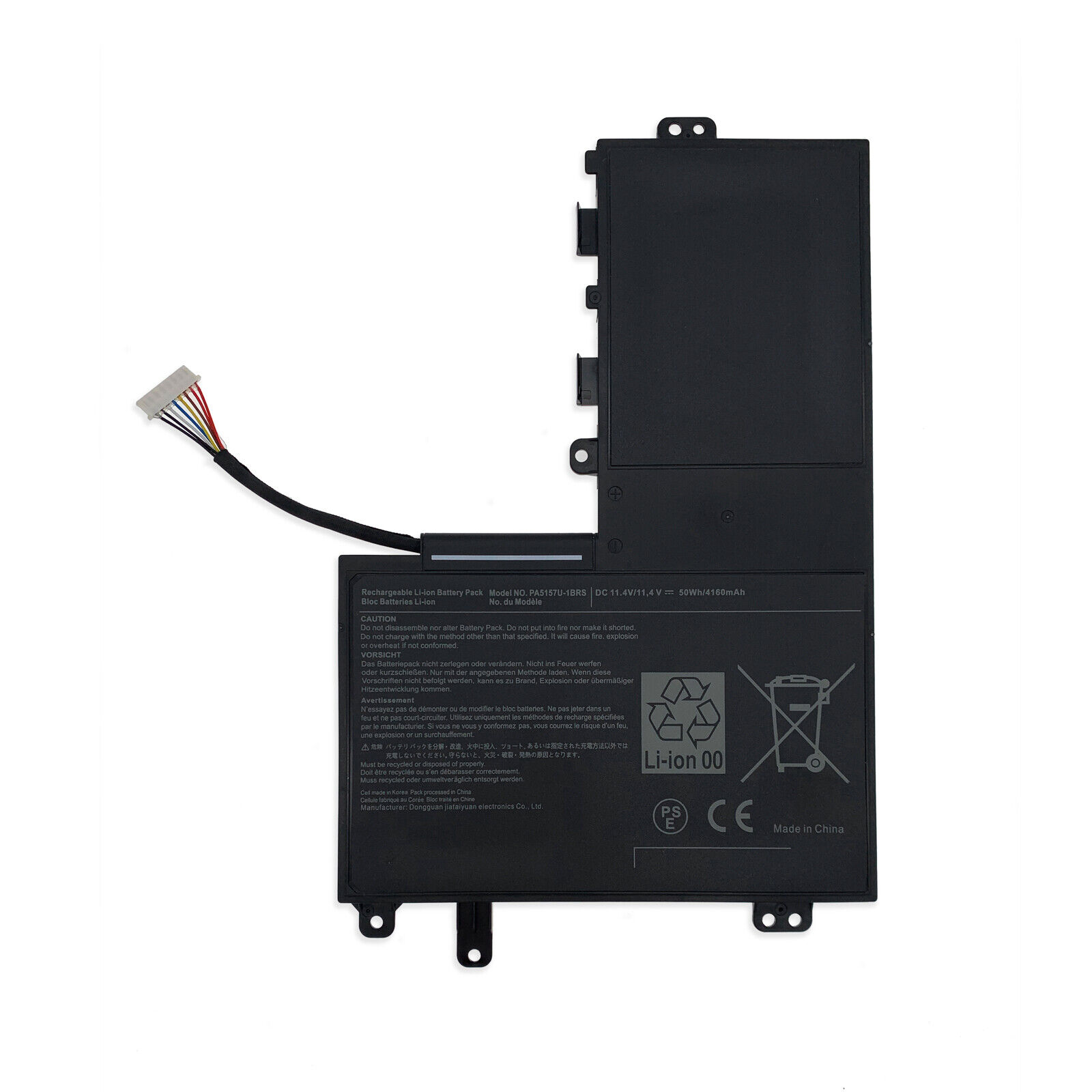 New Battery For Toshiba Satellite E55-A5114 E55T-A5320 E55T-AST2N01 4160mAh 50Wh