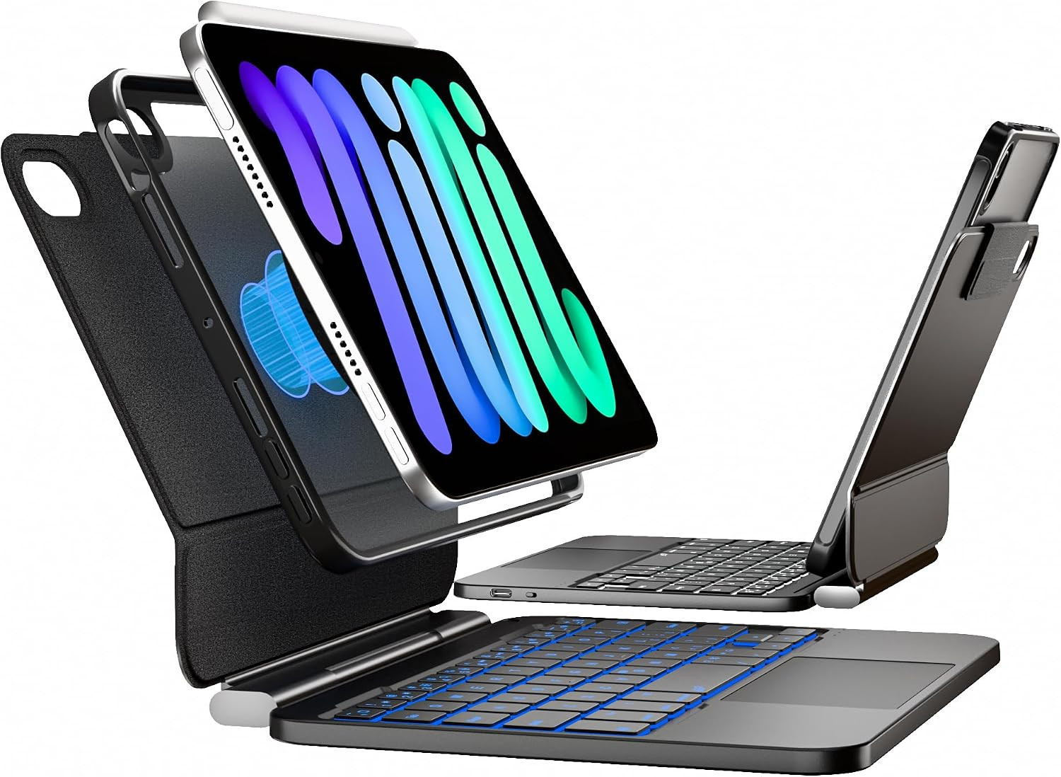 Magic-Style Keyboard Case for Ipad Mini 7 (A17 Pro)/Mini 6 8.3 Inch