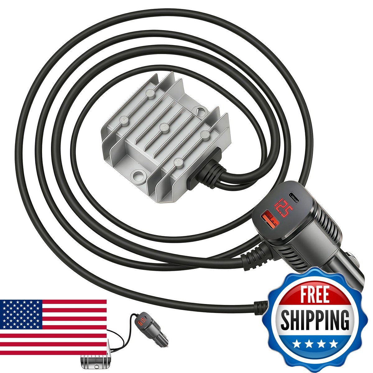 TESKKR Starlink Mini Car Adapter,10FT 3in1 Ultra Stable Starlink Mini Car