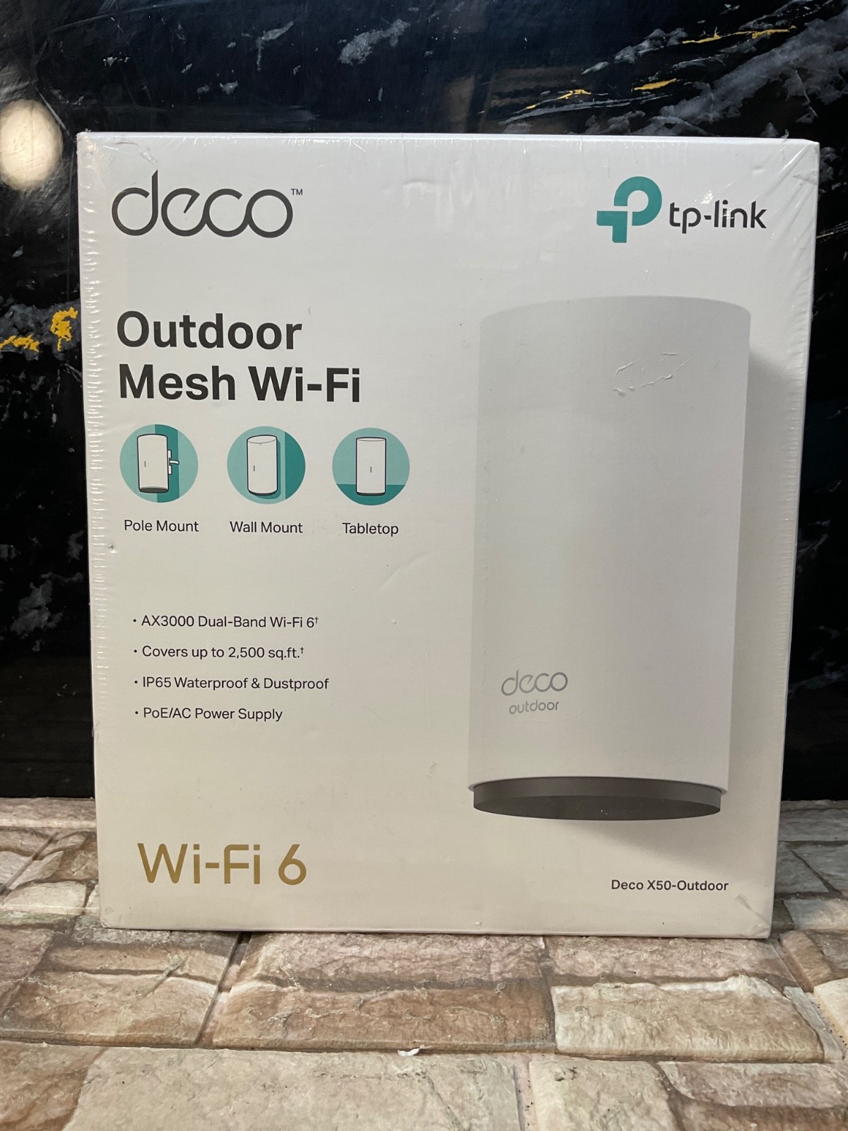 TP-Link Deco AX3000 Dual-Band Outdoor Mesh Wifi 6 Router (Deco X50-Outdoor)