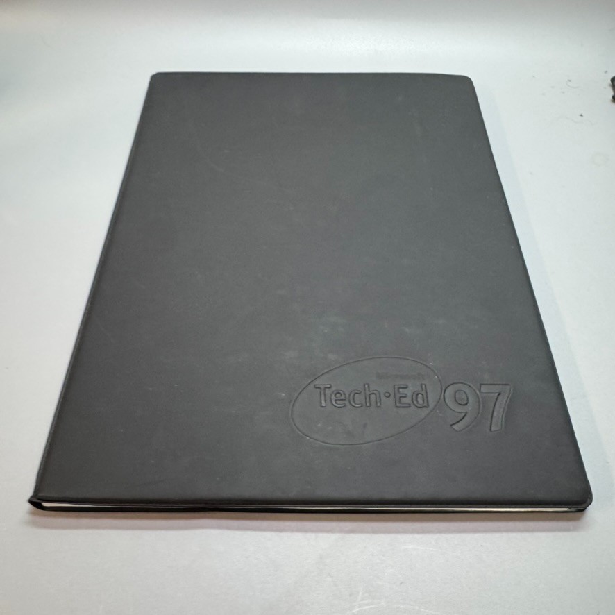 Microsoft Tech Ed 97 Black with notepad - Vintage