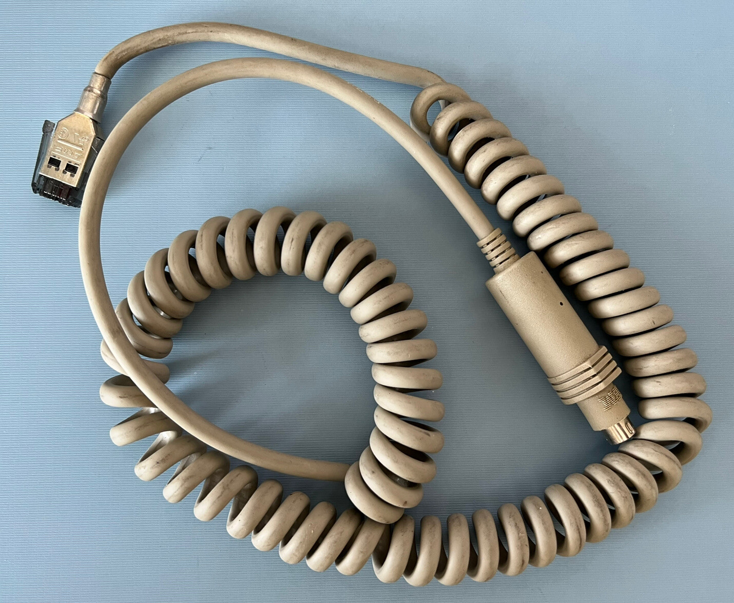 Authentic IBM Model M Coiled Keyboard Cable with SDL to PS/2 Connectors