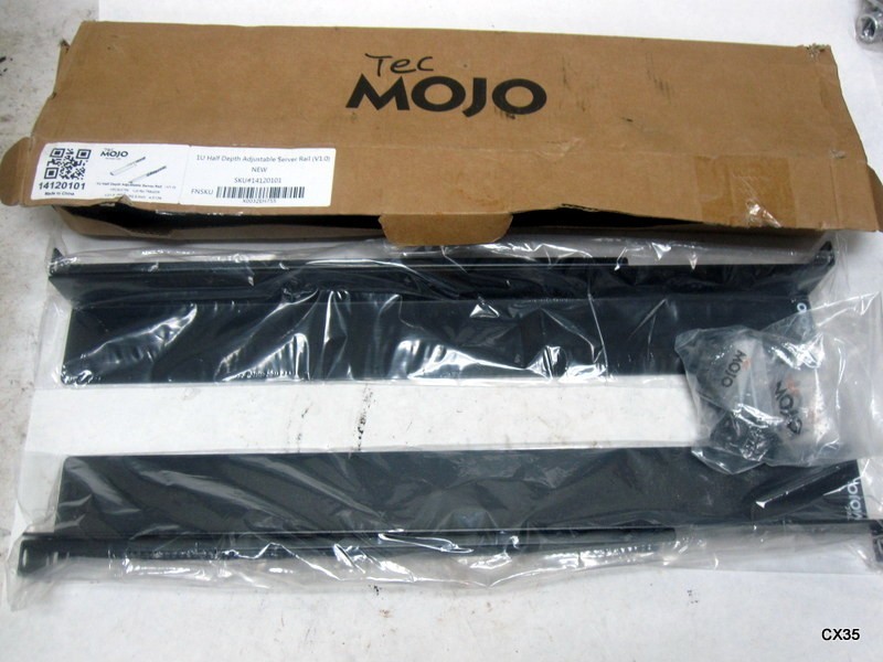 Tecmojo 1U Universal Rack Mount Rails for 4-Post Server Rack Shelf Rail