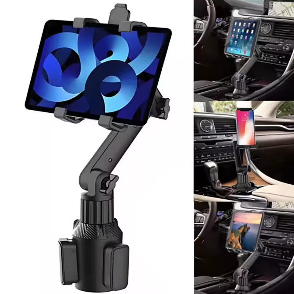 Universal Car Mount Car Cup Holder Phone Stand For 4.7-12.9" iPhone iPad Tablet