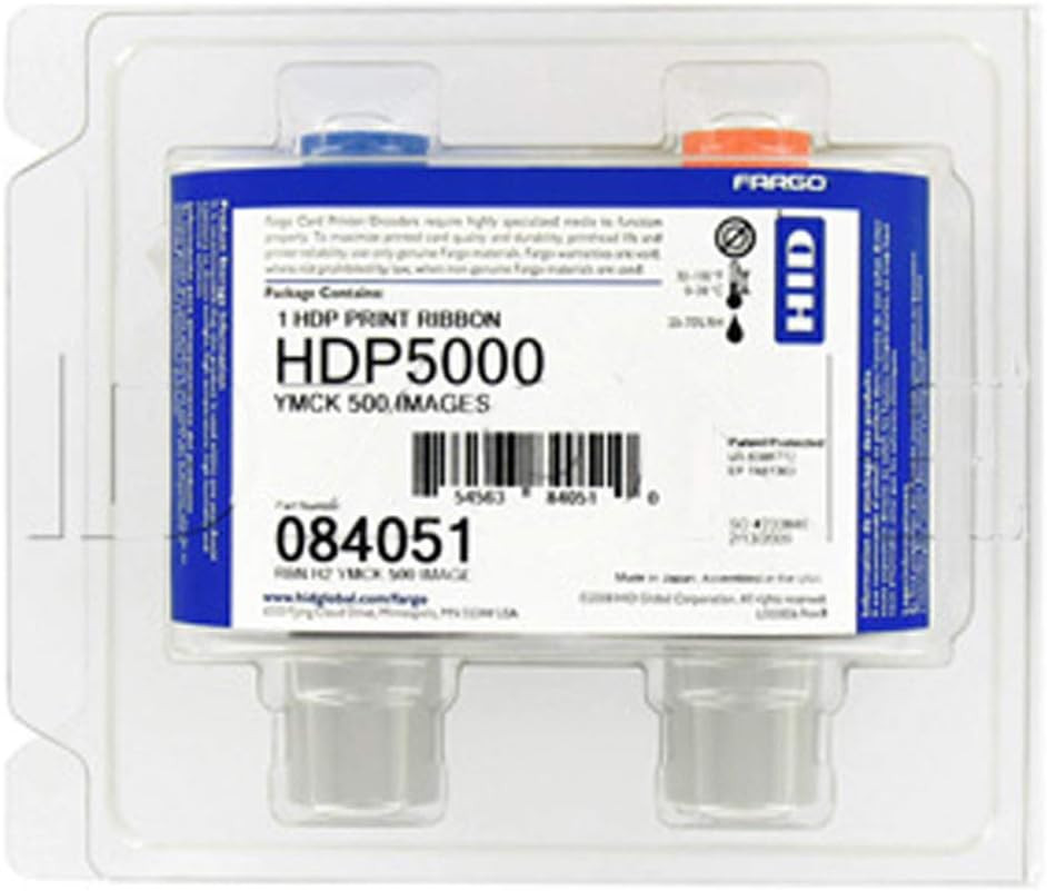 Genuine Fargo YMCK Color Ribbon for HDP5000 Model Printer 84051