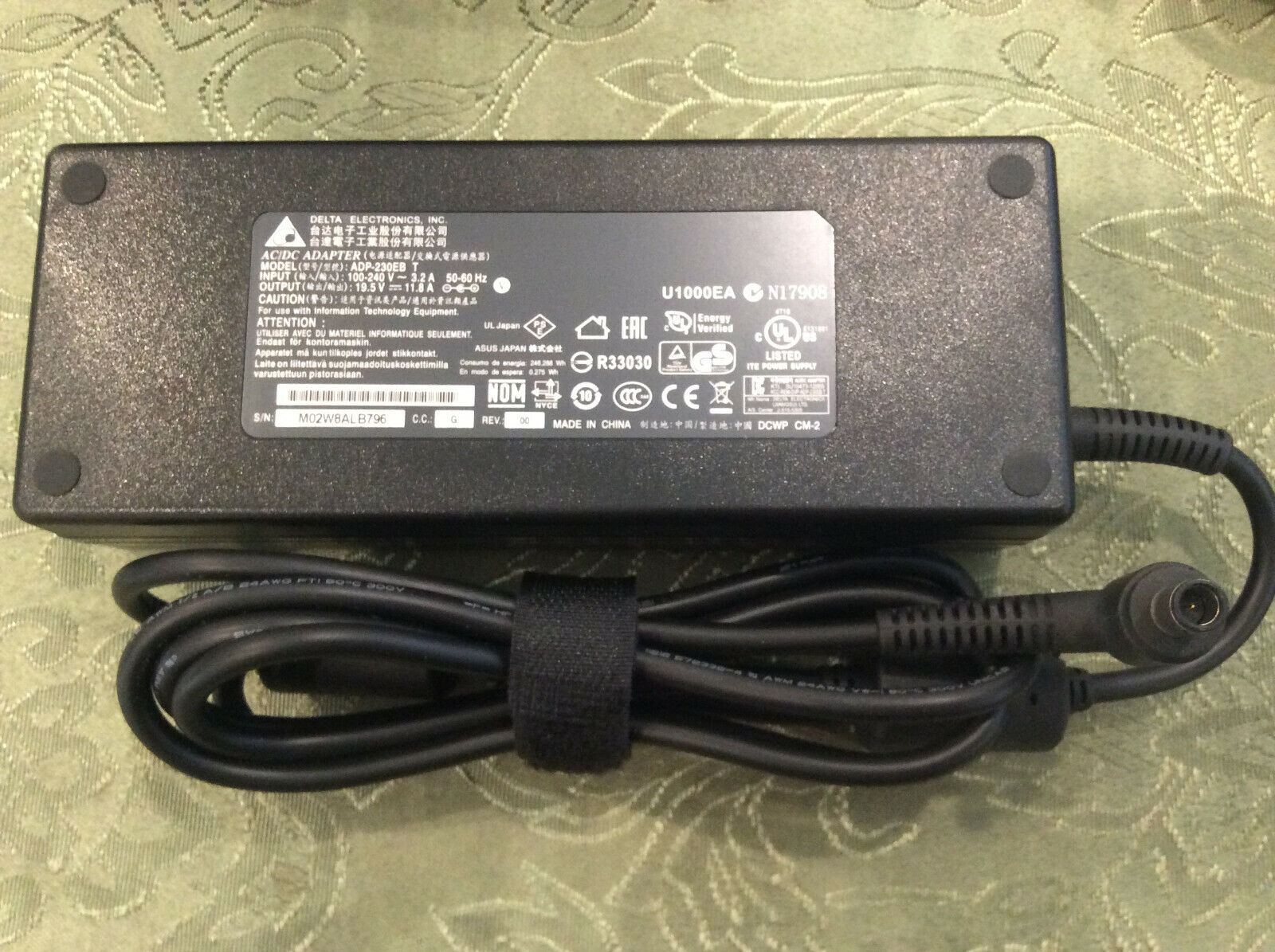 230W OEM Delta Charger/Adapter for MSI GL65 MS-1782 MS-1783 MS-1785 MS-179C 7450