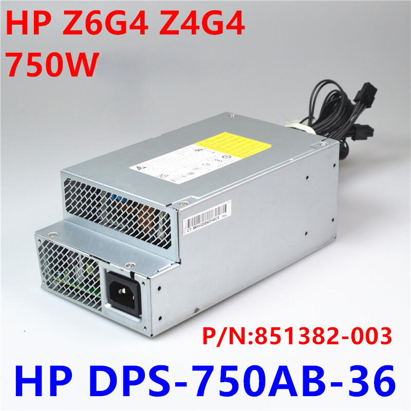 For HP Z6G4 Z4G4 Workstation 750W Power Supply DPS-750AB-36A 851382-003