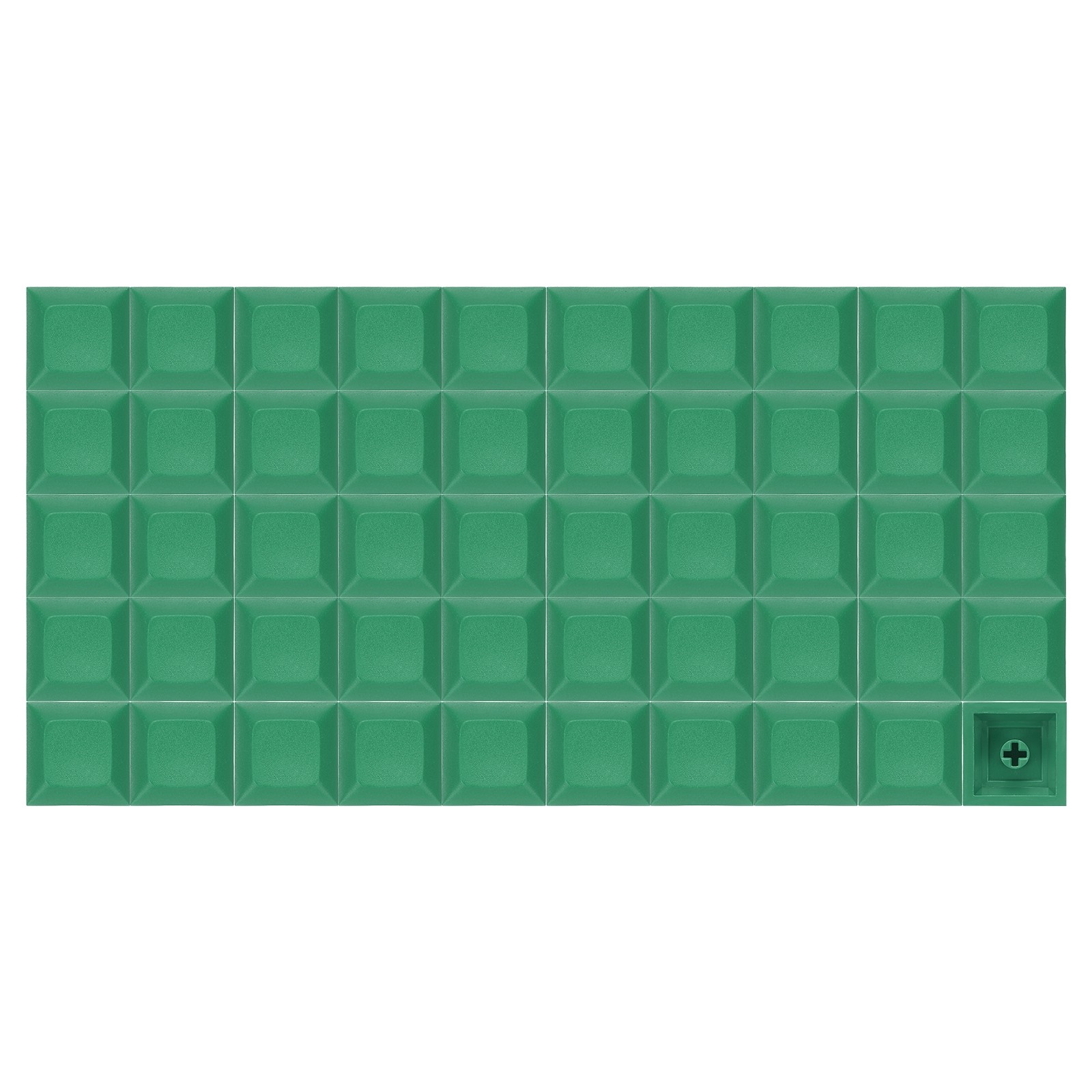 50 Pcs PBT Keycap Set DSA Mechanical Numeric Keypads for Keyboard, Grass Green