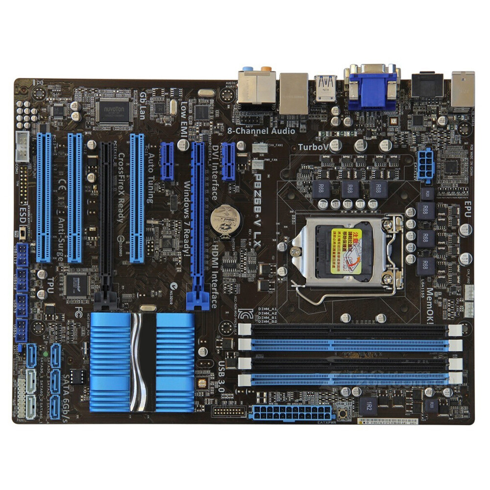 1PC For ASUS P8Z68-V LX LGA 1155 DDR3 32GB ATX Motherboard SATA III PCI-E X16