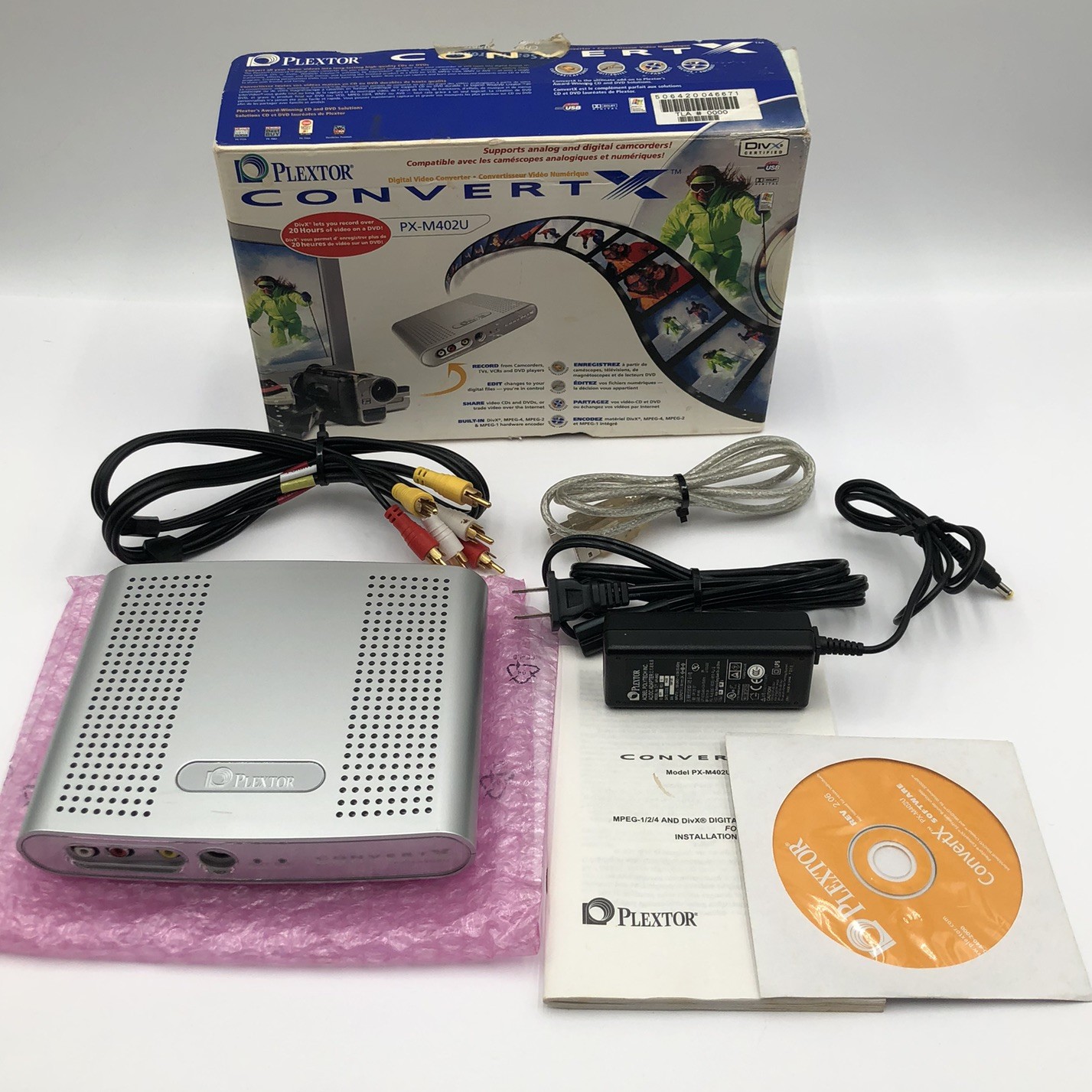 Plextor PX-M402U Digital Video Converter DiVX +DVD Editing Creation Bundle