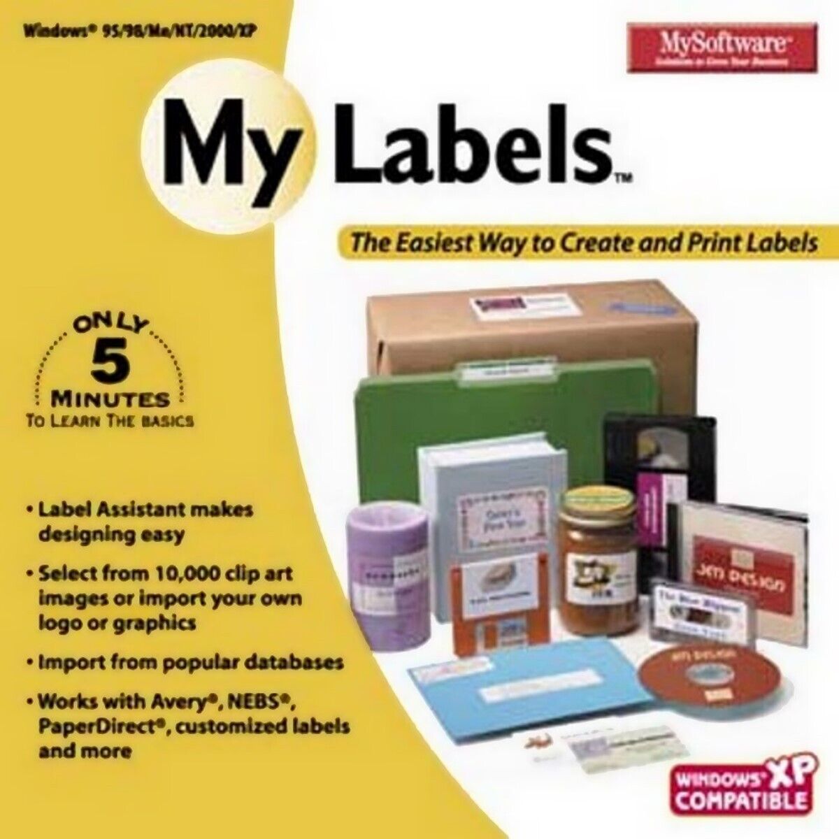 My Software My Labels MySoftware - Easily Create PC Software Sealed New