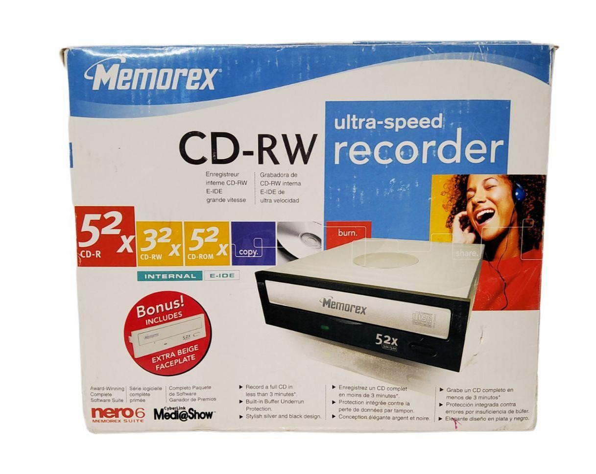 Memorex CD-RW Ultra Speed Recorder Internal E-IDE. Model MRX523252AJI-2