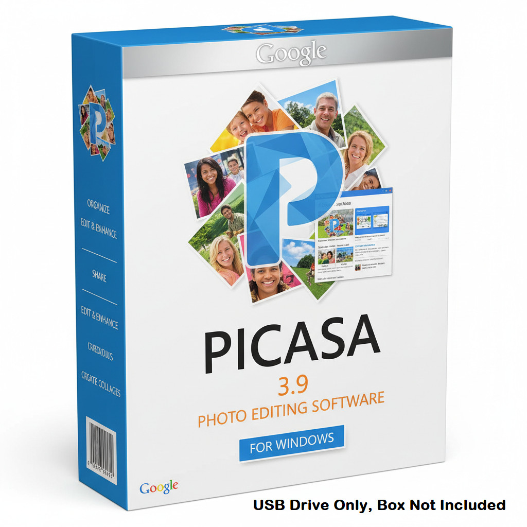 Picasa 3.9 Photo Editing & Management Picture Album Manager for Windows