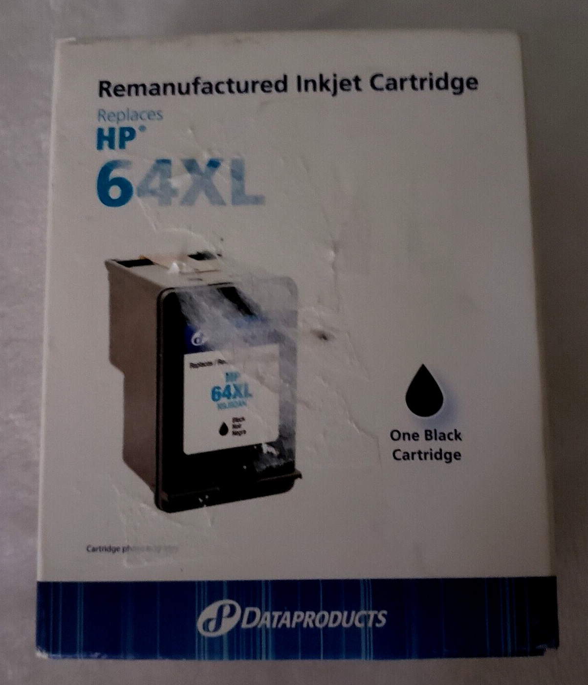 DataProducts Black HP 64XL High Yield Single Ink Cartridge-NEW Sealed in Box