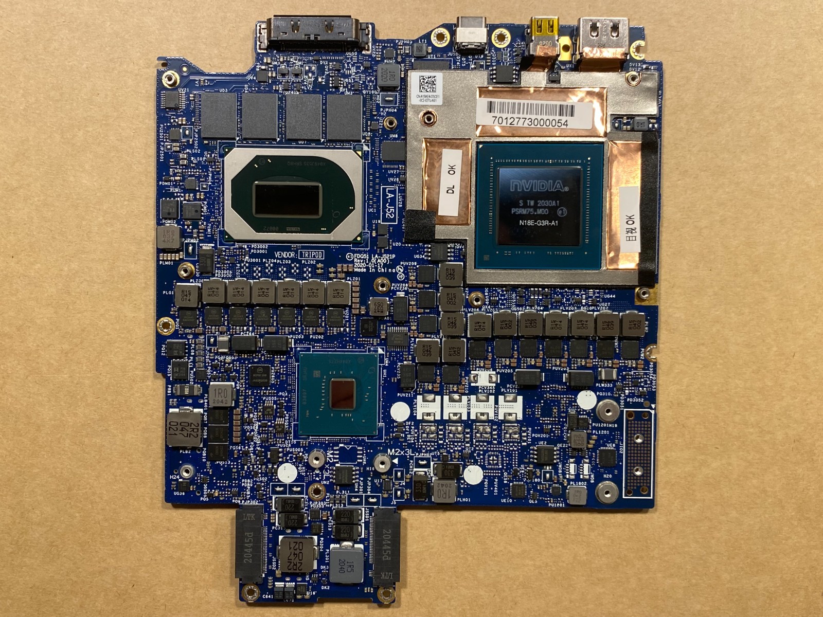 NEW Dell Alienware M17 R3 M15 R3 Motherboard Intel i7-10750H 16GB RTX2080 JRC8W