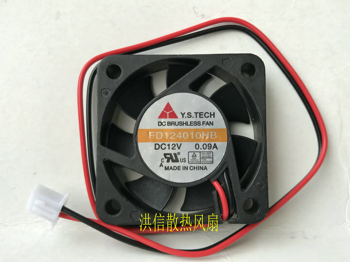 1pcs  Y.S.TECH FD124010HB DC12V 0.09A 4010 40*10MM axial flow 4CM fan 2pin