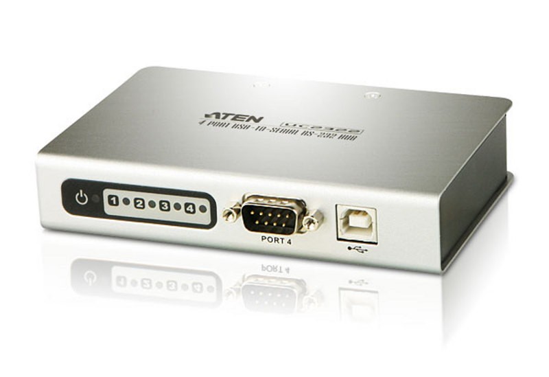 ATEN 4 PORT USB TO RS232 CONVERTER WITH 1.8M CABLE